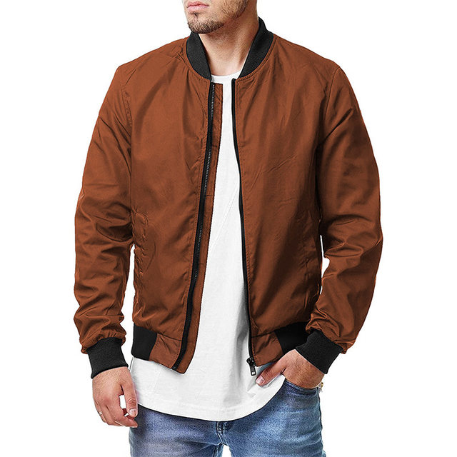 Men'sbomberjacketwithzipperjacket men's bomber jacket zipper jacket