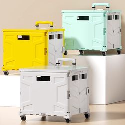 Folding Portable Shopping Cart for Groceries, Picking up Packages, and Use in Supermarkets, Stalls, Dormitories, and as a Trolley