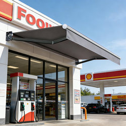 Retractable Folding Hand-Cranked Electric Retractable Awning Balcony Outdoor Tarp Courtyard Facade Rain Shelter