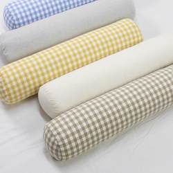 Japanese Premium All-Season Washed Cotton Cylindrical Sleeping Pillow, Skin-Friendly, All-Cotton, Suitable for Pregnant Women, Leg-Hugging Sofa Cushion with Insert