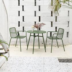 Wrought iron outdoor table and chair combination creative home courtyard balcony small table internet celebrity milk tea shop outdoor coffee table