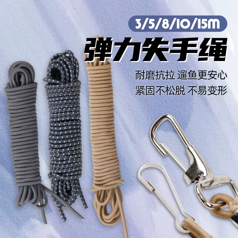 高强度无绳款不锈钢竿稍转环万向旋转鱼竿稍红绳头杆稍绳渔具配件-Taobao