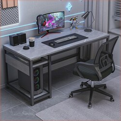 Computer Desk and Gaming Chair Set, Desktop Home Gaming Desk and Chair Set, Simple Computer Desk Workstation
