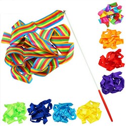Artistic Gymnastics Ribbons, Competition Training, Professional Dance Performances, Artistic Fitness Ribbons, Children's Toy Streamers