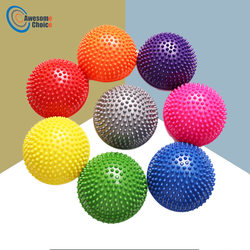 Pvc Kidsren's Sensory Training Semi-Circular Ball Tactile Brick-Pattern Yoga Foot Massage Pineapple Ball Fitness Yoga Ball