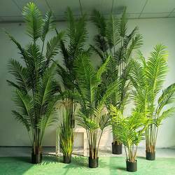 Simulated Santai Tropical Floor-Behind Bonsai Simulated Plant Decoration Nordic Fake Green Plant Pot Plants Living Room Green Plants