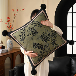 Extra-Large American-Style Retro Throw Pillow for Living Room Sofa, High-End Feel, Includes Core, Pillowcase, Nap Pillow for Bedroom, Headboard Lumbar Pillow, Cushion