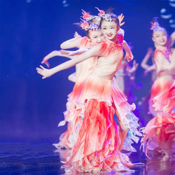 The 12Th Xiaohe Style Caiyun Bolie Koi Leap Dance Performance Costumes Girls Carp Performance Costumes Small Fish Costumes