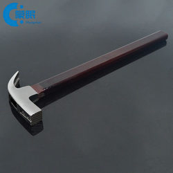 Woodworking Plywood Handle Square Head Large and Small High-Carbon Steel Hammer, Nail Puller Hammer, Safety Claw Hammer
