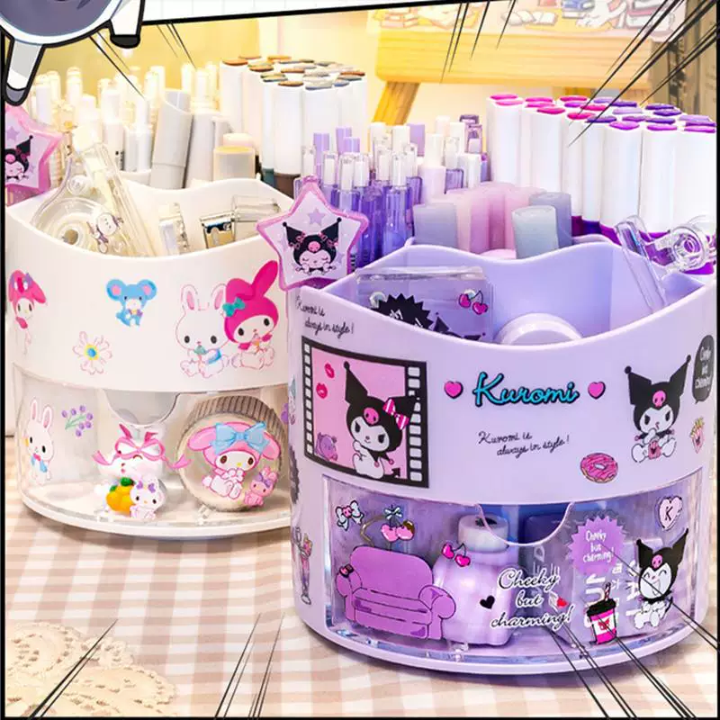 Карандашница вращающаяся Санрио Аниме Kuromi Melody Cinnamoroll K