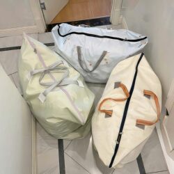 Student Quilt Luggage Bag, Moving Packing Storage Bag, Extra Large Capacity, Sturdy and Durable Woven Snakeskin Bag