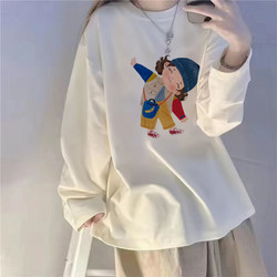 Pure Cotton T-Shirt for Women 2025 New Style White Inner Layer Base Shirt Women's Long-Sleeved Top Women's Spring and Autumn Single Wear Plus Size Women's Clothing
