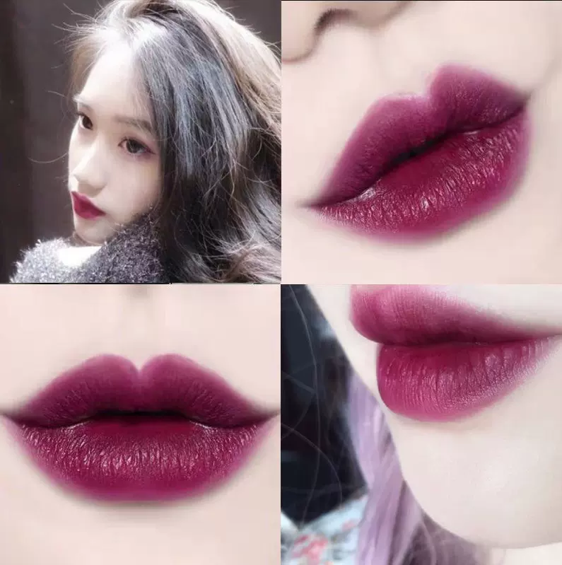 2025新款玫紫色梅子色口红葡萄浆果紫禁欲霸气唇釉显白