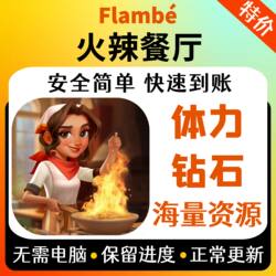 Flambé Hot Restaurant Diamond Energy Coins Save Progress No Computer Needed