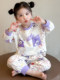 Girls' home clothes pajamas 2025 new product full-print sleeves pants girls children's cartoon cute Kuromi suit