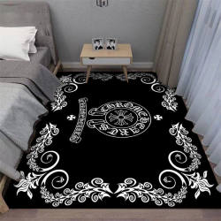 Room Bedroom Floor Mat Trendy Carpet Square Coffee Table Rug Indoor Dormitory Cartoon Bedside Rug for Girls Home Use Thick