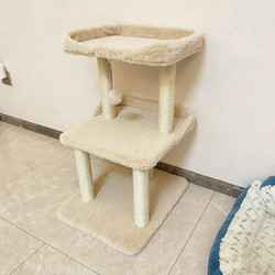 Winter Cat Climbing Frame for Small Apartments, Space-Saving Cat House, Cat Tree All-In-One, Non-Solid Wood Cat Shelf, Kitten Climbing Frame