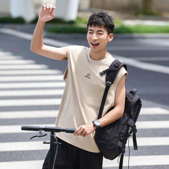 VR97 American fashion brand combed cotton vest vest men's summer new loose basketball sports casual sleeveless T-shirt