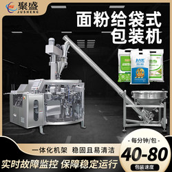 Fully Automatic Bagging Flour Packaging Machine, Pre-Made Bag Wheat Powder Filling Machine, Screw Feeding Powder Packaging Machine