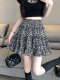 La Chapelle chiffon floral skirt skirt women's high waist slimming 2025 new summer a-line short skirt