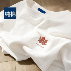 Clearance Sale: Heavyweight Pure Cotton Short-Sleeve T-Shirt for Men, Summer ins - Unisex Couple's Loose Fit, Oversized Trendy Base Layer Clothing