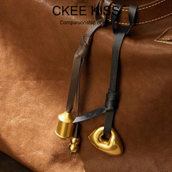 Wen Qi's Same Style Courage Stone Transfer Tube Designer Bag Pendant, High-Quality Vintage Accessory, Niche Decoration