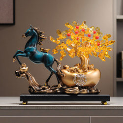 New Chinese-Style Fortune-Attracting Horse Ornament for Home, Living Room, Tv Cabinet, Display Shelf, Office, High-End Decoration