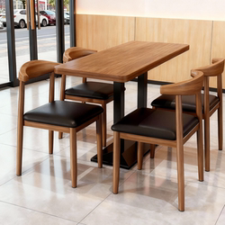 Dining Chairs for Commercial Restaurants, Sturdy Dining Table Chairs, Catering-Specific Horn Chairs, Iron Art Home-Use Chairs with Backrests