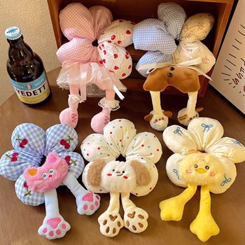 
Cute cartoon fun flower large intestine hair tie