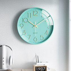Wall Clock, Simple and Modern, Elegant Living Room Clock, Trendy Clock for Home Use, Stylish Silent Hanging Quartz Clock, No Drilling Required