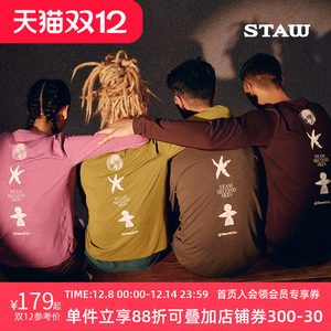 
STAW Shituo Natural Force Runner Print Long Sleeve T-shirt Men's Running Sports Training Marathon Quick Dryer Women's T-shirt