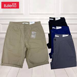 Authentic Benelux men's spring and summer new style simple solid color five quarter pants casual wear loose shorts men's underwear