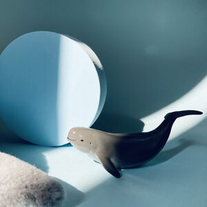 
Original rare creature finless porpoise animal model toy mother and baby dolphin ornaments cultural and creative gifts museum