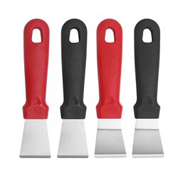 Stainless Steel Scraper Set of 4 Pieces, Multi-Functional Scraper, Cleaning Knife, Seam Cleaning Tool, Household Grease Removal Tool, Scraper
