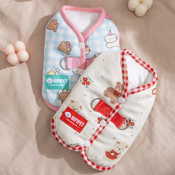 New dog clothes for autumn and winter, thickened and warm, small dog Teddy cartoon two-legged vest, cat pet clothing