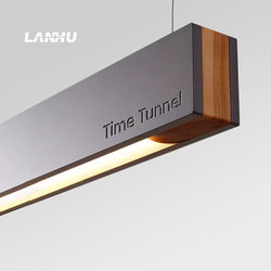 Modern Minimalist Restaurant Chandelier Designer High-End Bar Counter Linear Dining Table Lamp Office Desk Desk Lamp Chandelier