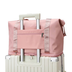 Large-Capacity Additional Travel Bag That Can Be Attached to a Trolley Suitcase, Suitable for Women, Portable for Short Trips, and Can Be Taken on the Plane, Foldable Luggage Bag