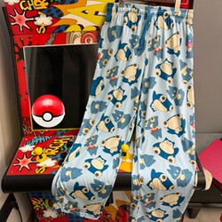 Pokemon Kirby, can be worn outside walking pants, straight, smooth and soft niche men's and women's home pants