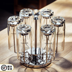 High-End Light Luxury Glass Cup Set for Home Use in the Living Room, Double-Layered, with a Sense of Sophistication, Suitable for Entertaining Guests, Drinking Water, and Brewing Green Tea, with a Beautiful Appearance