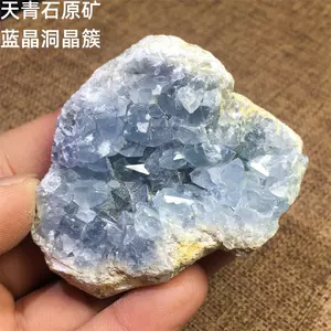 natural rough stone blue crystal cluster Latest Best Selling 