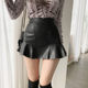 Black hip skirt skirt Spring and summer women's 2024 new high -waisted fishtail skirt one -step skirt super short sexy
