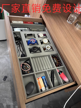 Customized jewelry storage box drawer jewelry partition