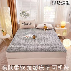 Class a Milk Velvet Mattress Pad for Student Dormitories, Single and Double Children's Mattress, Thickened for Home Use, Machine Washable Taffeta Velvet