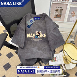 Nasa Co-Branded American Trendy Brand Heavy-Duty Popeye T-Shirt for Men and Women ins Pure Cotton Trendy Brand Short-Sleeved Couple Outfit T-Shirt