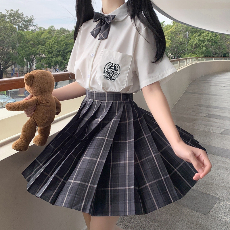Yi fei cao Okari チェック柄 プリーツスカート JK 制服セット
