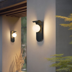 Solar Outdoor Garden Light Wall Light Waterproof Villa Yard Background Wall Light Fence Garden Decoration Moon Light