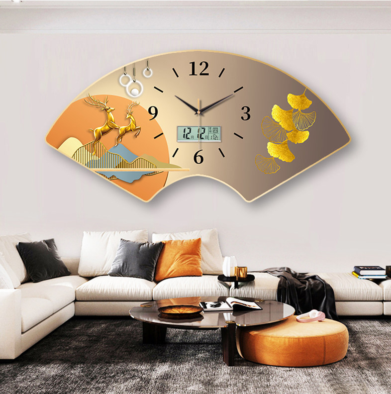 XHUANFN ビンテージレトロ鉄飾り電池式サイレントテーブル時計ホーム