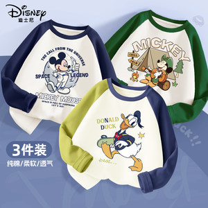 
Disney Boys Long Sleeve T-Shirt Spring and Autumn 2026 New Cotton Boys Spring Tops Children's Long Sleeve T-Shirt Trendy