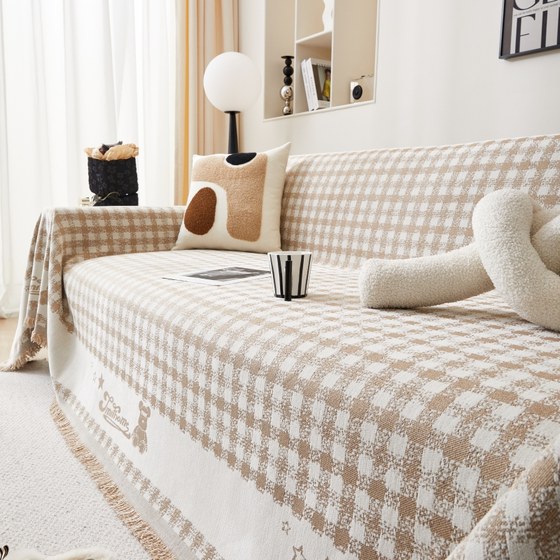 
Sofa cover cloth anti-cat scratch sofa towel 2024 Nordic style new cushion light luxury high-end universal cover blanket