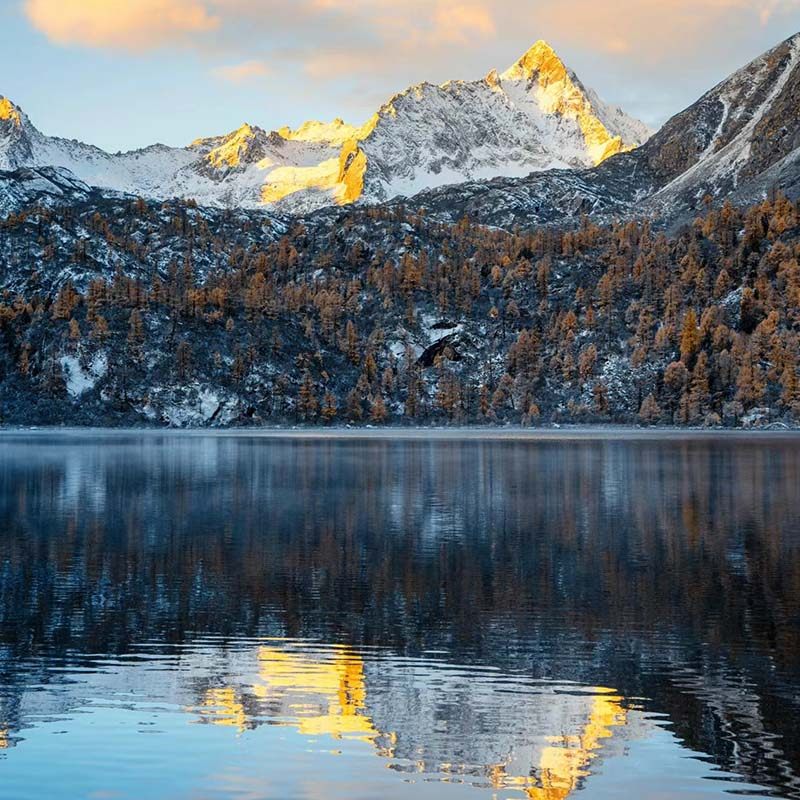 一价全含川西4日游四姑娘山双桥沟丹巴藏寨党岭葫芦海莫斯卡村